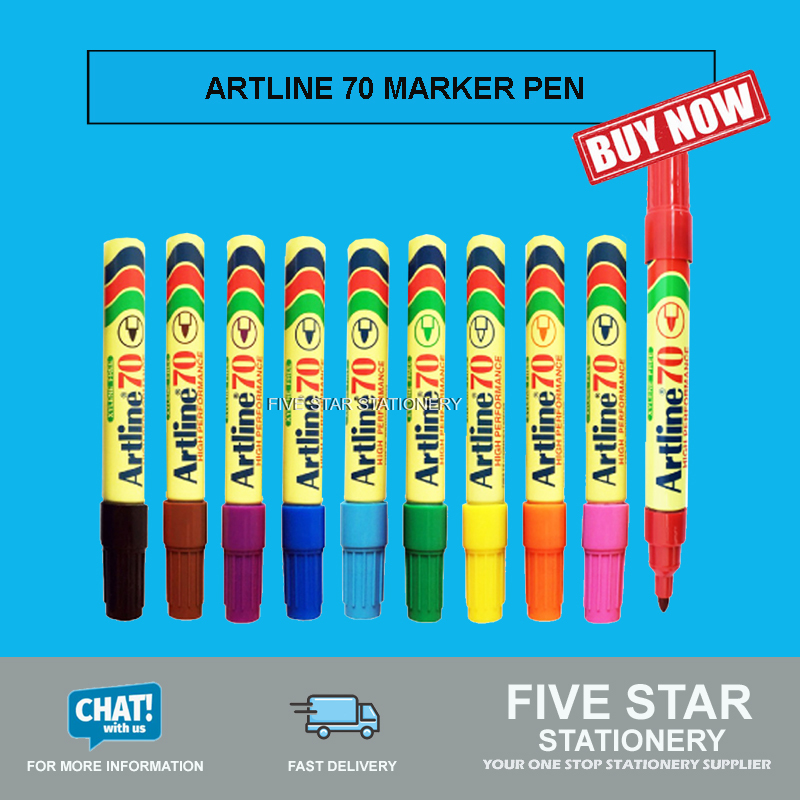 Artline 70 Permanent Marker Pen 1x10's Set