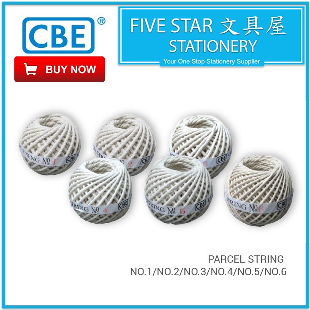 fivestar2u CBE Parcel String No.1/2/3/4/5/6 Cotton Twine Parcel String Tali  Pos Tali Parcel Role of Parcel Twisted Twine